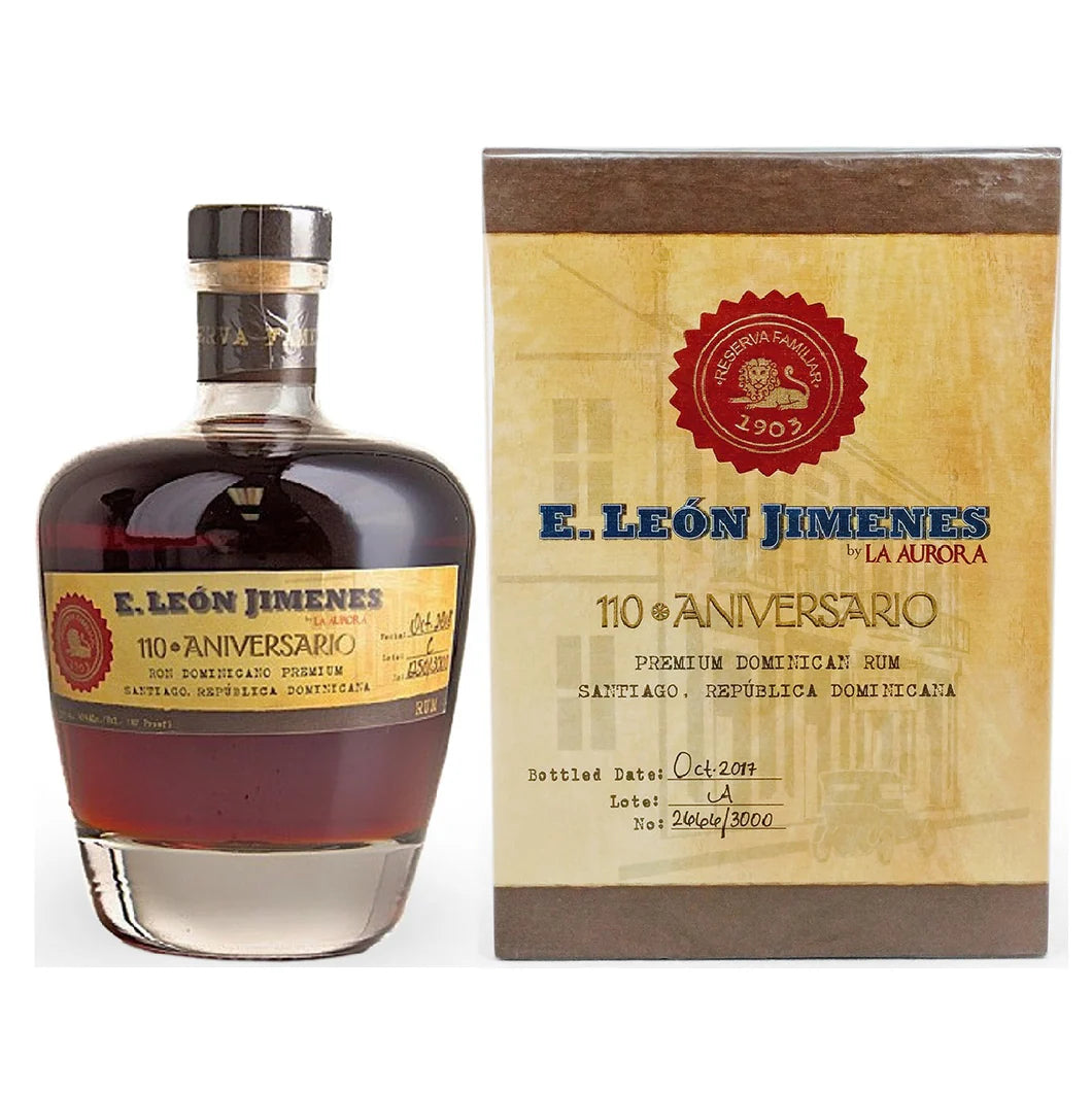 E. LEON JIMENES RUM 110 ANIVERSARIO